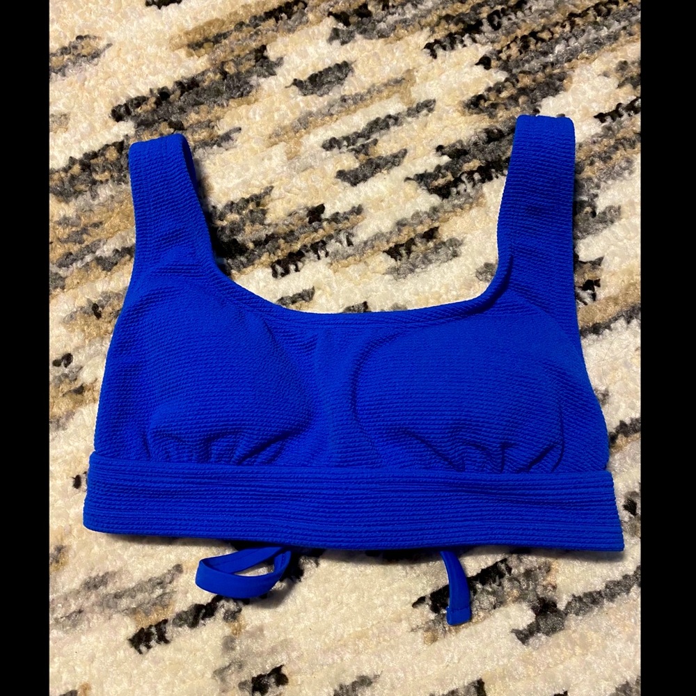 Bright Blue Bikini Top